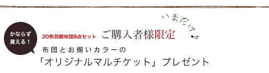 「オリジナルマルチケット」プレゼント！