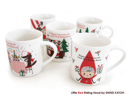 赤ずきんちゃんのクリスマスマグカップ - Image