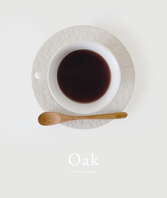 オーク材のコーヒースプーン - Image