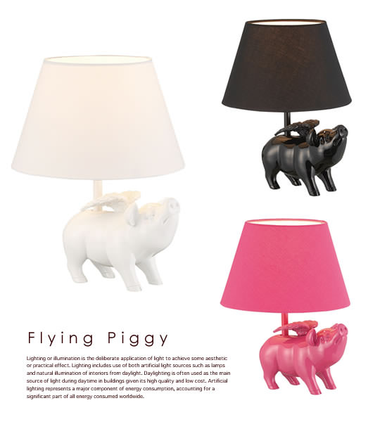テーブルランプ FLYING-PIGGY - Image