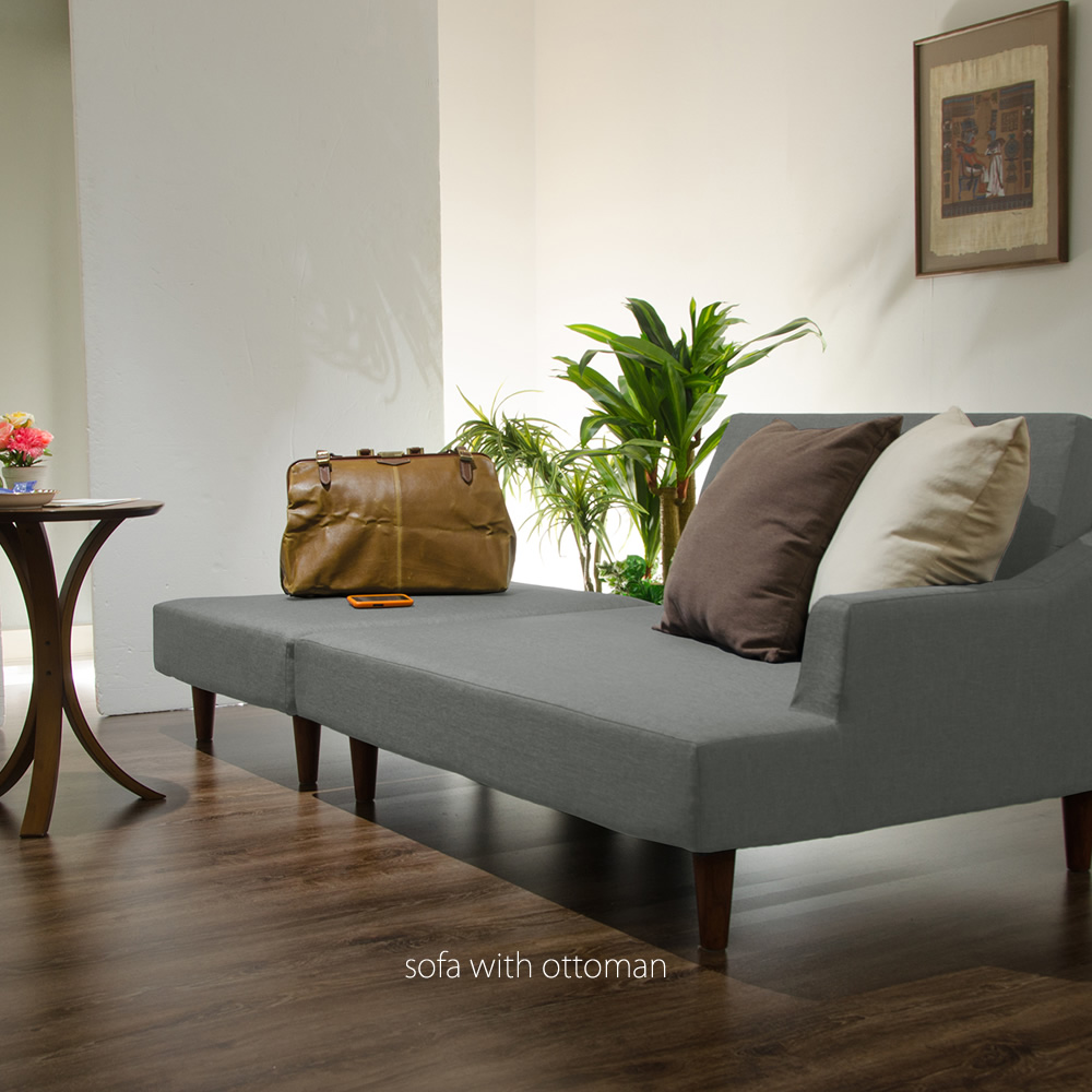 デザインソファ Sofa with Ottoman - Image