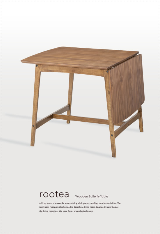 バタフライテーブル rootea - Image