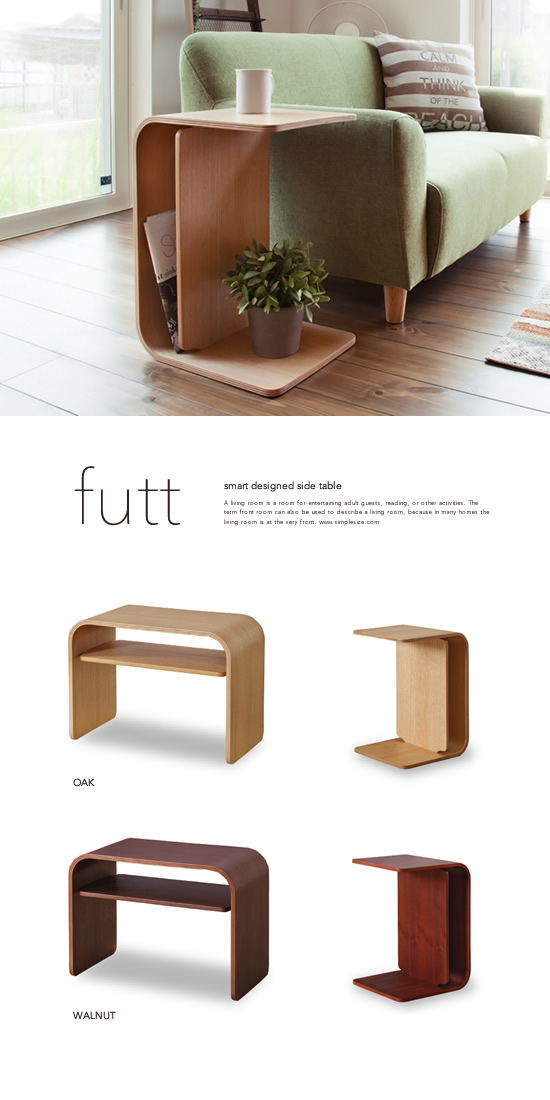 縦横サイドテーブル Futt - Image
