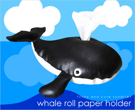 クジラのロールペーパーホルダー - Image
