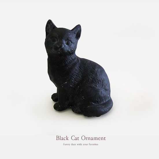 黒猫の置物 - Image