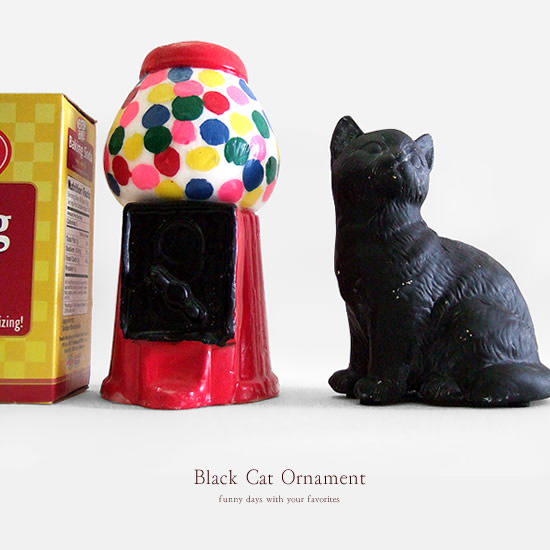 黒猫の置物 - Image