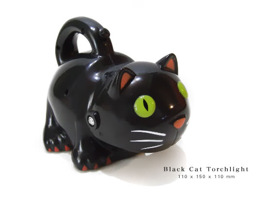黒猫の懐中電灯 - Image