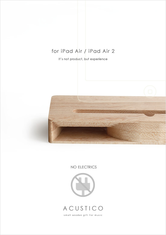 EAU iPad Air / iPad Air 2 スピーカー ACUSTICO - Image