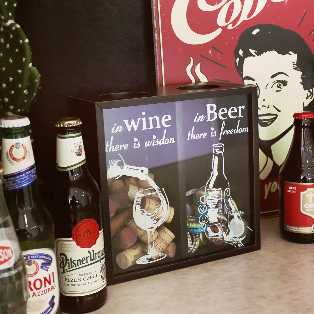 ワインのコルク栓やビールの王冠のストッカー - Image