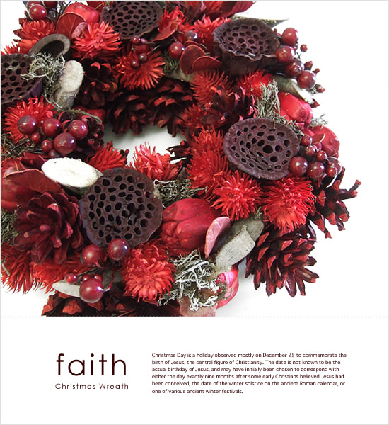 クリスマスリース FAITH - Image