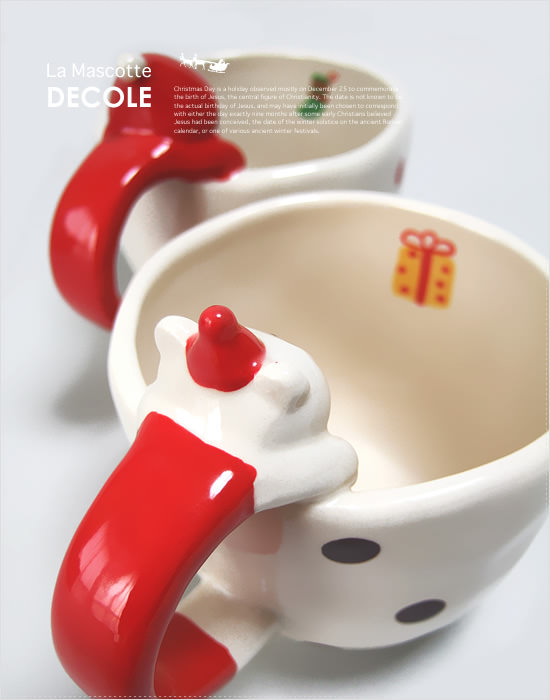 DECOLEクリスマス おあずけマグカップ - Image