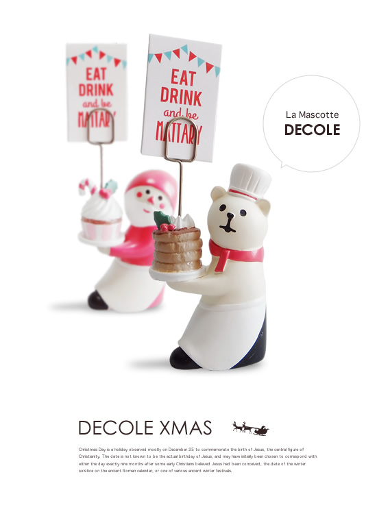 DECOLE（デコレ）【concombre コンコンブル】クリスマスのメモスタンド - Image