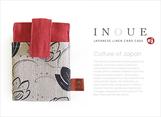 INOUE・幡 リネンのカードケース - Image