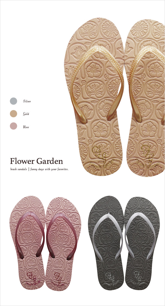 ビーチサンダル Flower Garden - Image